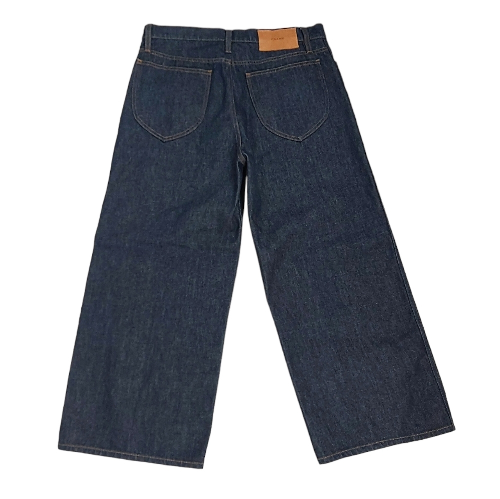 Frame Denim Dark Blue Wide Leg Jeans